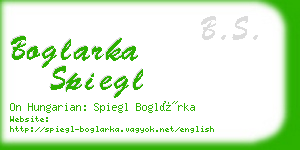 boglarka spiegl business card